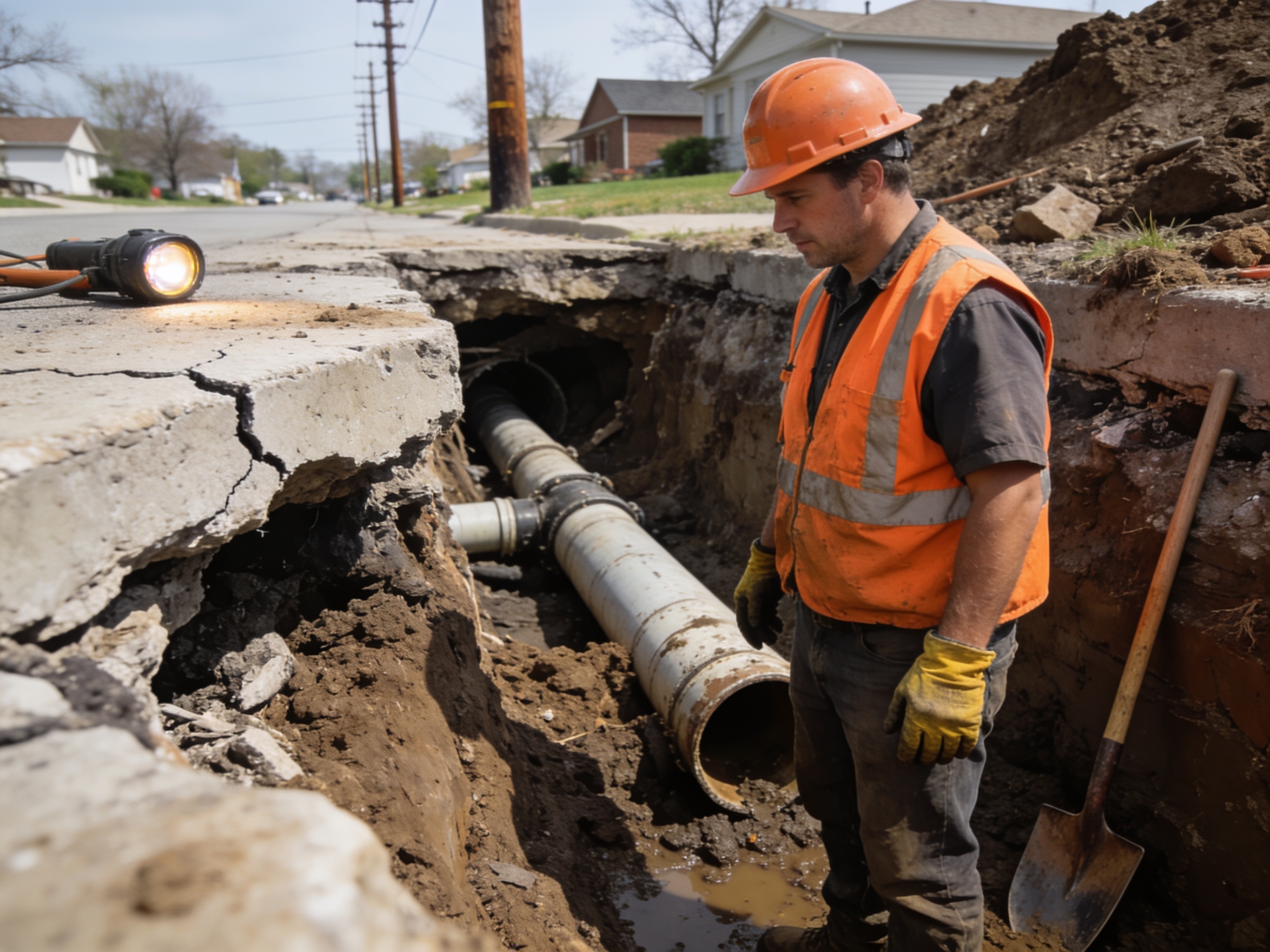 Collapsed Sewer Line in Southaven, MS