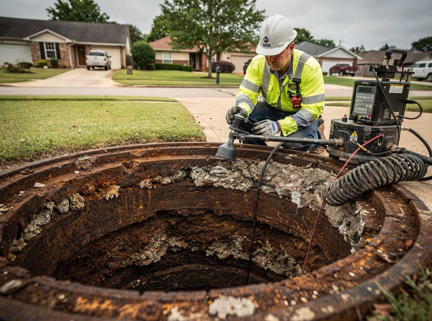  Sewer Line Repair in Walls MS